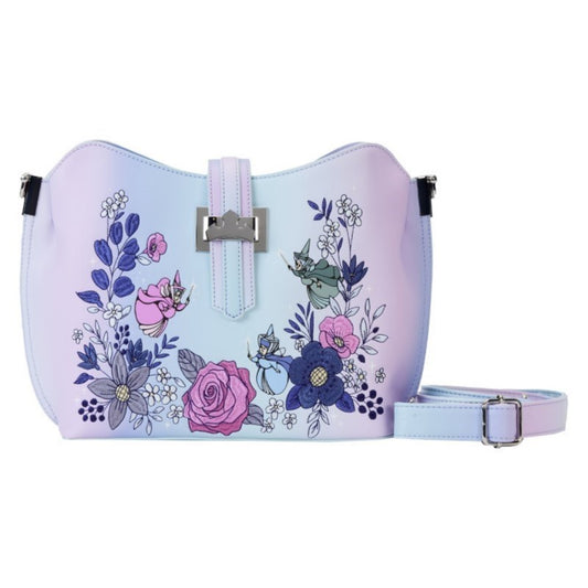 Disney - Loungefly - Sac à main Sleeping Beauty 65Th Anniversary Floral Crown