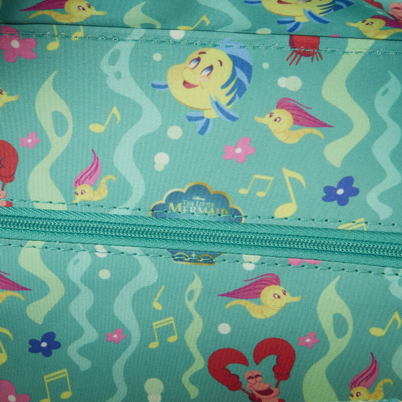 Disney - Loungefly - Sac à main Little Mermaid 35Th Anniversary Ariel Face